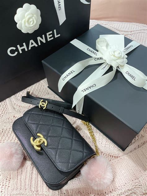 chanel calfskin messenger bag price|More.